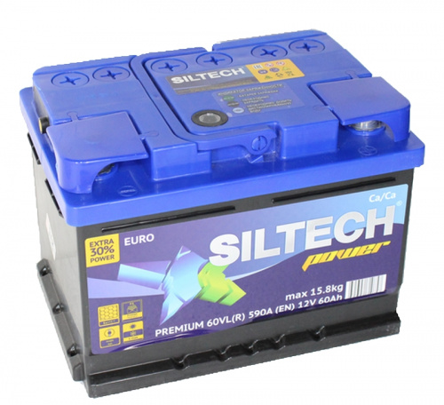 Аккумулятор SILTECH POWER 6СТ- 60 VLRниз(о.п.) 242*175*175/590