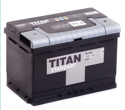 Аккумулятор Титан Standart 6CT-75L [д278ш175в190/700]
