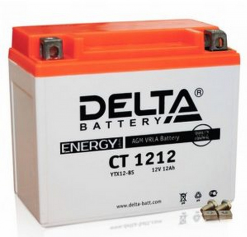 Аккумулятор DELTA СТ-1212 п.п. (YTX12-BS)150*86*131(уп.4/5 шт)