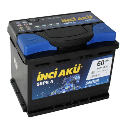Аккумулятор Inci Aku 6CT - 60 (п.п.) SuprA 242*175*190 540А