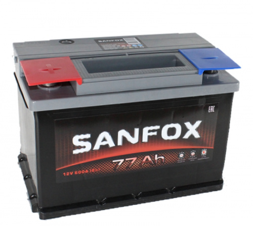 Аккумулятор SanFox 6СТ-77 Аз (о.п.)[д278ш175в190/600]Казахстан