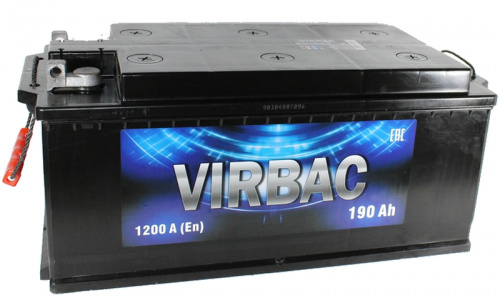 Аккумулятор VIRBAC Classic 6ст-190 (п.п.) кр. пл под болт 1200