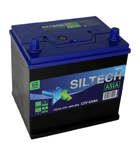 Аккумулятор SILTECH Asia 6СТ- 65 VL (о.п.) ниж.креп. 600