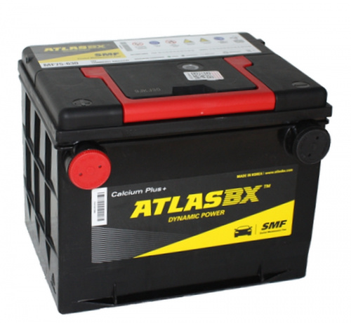Аккумулятор ATLAS MF (75-630) 125RC 75 Ah бок.кл. 630А