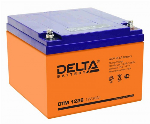 Аккумулятор DELTA DTM-1226 (12V26A) [д165ш175в125]