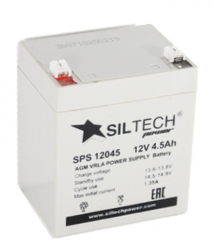 Аккумулятор SILTECH SPS 12045 (12V4,5A) [д90ш70в102] уп.10