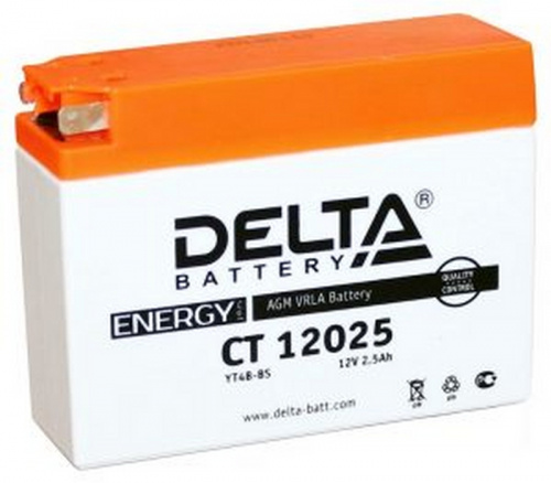 Аккумулятор DELTA СТ-12025 (12V2,5A) (GT4B-5) д114ш39в87 тонк
