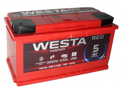Аккумулятор WESTA RED (КАЗАХСТАН) 6СТ-100 п.п. 900А(353*175*19