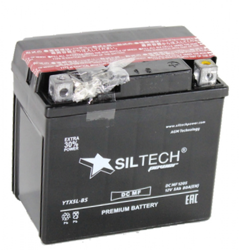 Аккумулятор SILTECH DC MF1205 12V5AH о.п. (YTX5L-BS) AGM сух/з