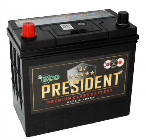 Аккумулятор ECO PRESIDENT 6СТ-50 (60B24L)о.п.[д234ш127в225/430
