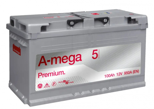 Аккумулятор А-MEGA PREMIUM 6СТ-100 о.п. 950А