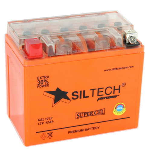 Аккумулятор SILTECH GEL1212 12V12AH п.п. (YTX12-BS) 150ш87в130