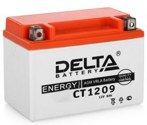 Аккумулятор DELTA СТ-1209 п.п. (YTX9-BS)150*86*108(уп.8 шт.)