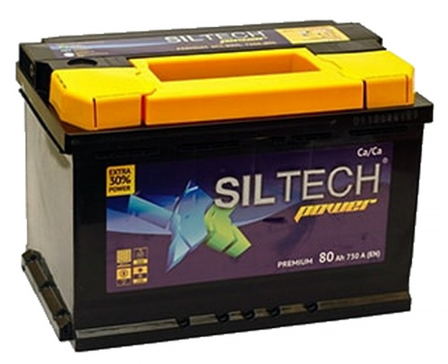 Аккумулятор SILTECH 6СТ- 80 А (п.п) 277*175*190/750