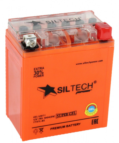 Аккумулятор SILTECH GEL1207.1 12V7AH о.п. (YTX7L-BS) [д113ш70