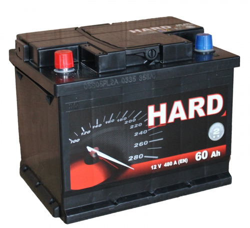 Аккумулятор HARD 6СТ-60 о.п. 480А