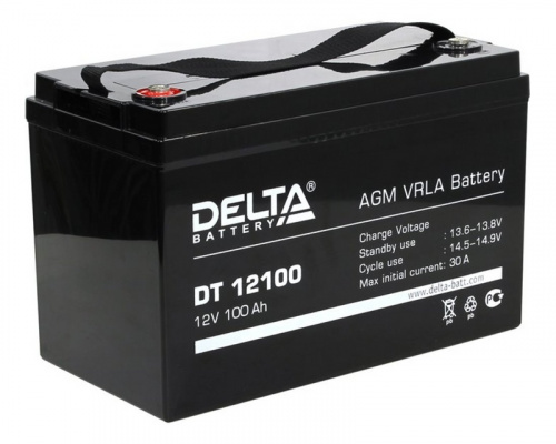 Аккумулятор DELTA DT-12100L (12V100A) [д330ш171в215]