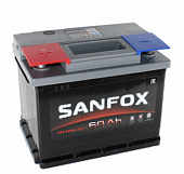 Аккумулятор SanFox 6СТ-60 Аз (п.п.)[д242ш175в190/500]Каз с инд