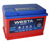 Аккумулятор WESTA RED EFB 6СТ-77 п.п.750А(278*175*190)