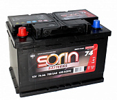Аккумулятор SORIN L3 L 12V-74 Ah п.п. 700 SAE 650A BLACK